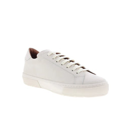 Aquatalia Vic Waterproof M103172 Mens White Leather Lifestyle Sneakers Shoes