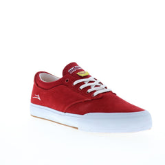 Lakai Wilkins MS2240233A00 Mens Red Suede Skate Inspired Sneakers Shoes