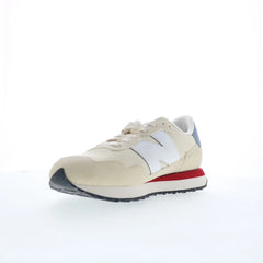 New Balance 237 MS237VJ Mens Beige Suede Lace Up Lifestyle Sneakers Shoes