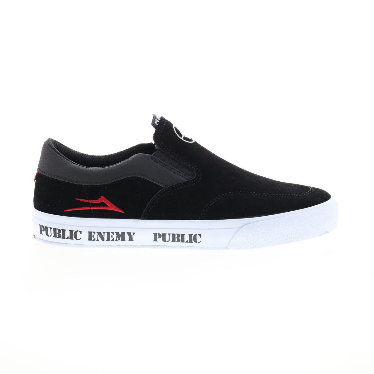 Lakai Owen VLK Public Enemy Mens Black Skate Inspired Sneakers Shoes