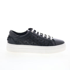 Miz Mooz Murphie Womens Black Leather Lace Up Lifestyle Sneakers Shoes
