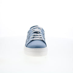 Miz Mooz Murphie Womens Blue Leather Lace Up Lifestyle Sneakers Shoes