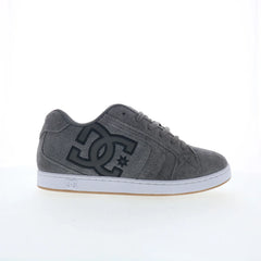 DC Net SE DC03260025-GRYBLK Mens Gray Suede Skate Inspired Sneakers Shoes