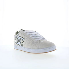 DC Net SE DC03260101-OWHGRN Mens White Suede Skate Inspired Sneakers Shoes