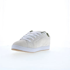 DC Net SE DC03260101-OWHGRN Mens White Suede Skate Inspired Sneakers Shoes