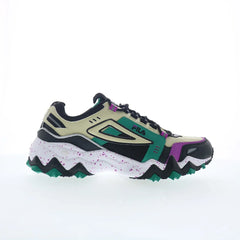 Fila Oakmont TR 1JM00654-017 Mens Green Leather Athletic Hiking Shoes
