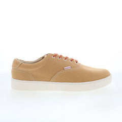 Spenco Pier SP2007WHE Mens Brown Canvas Lace Up Lifestyle Sneakers Shoes
