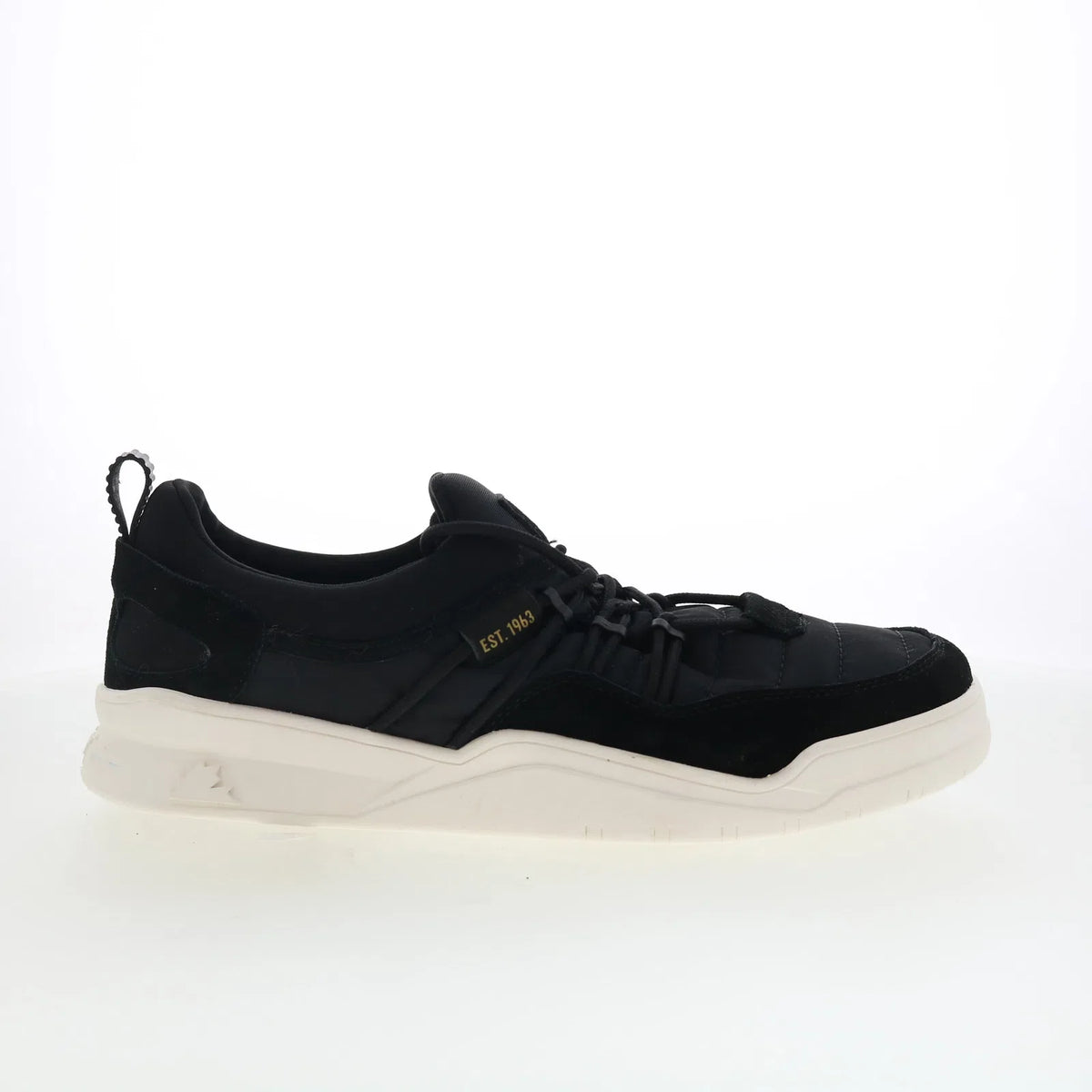 Pajar Pierce 55541 Mens Black Leather Lace Up Lifestyle Sneakers Shoes