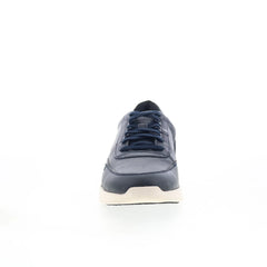 Clarks Race Lite Lace 26164290 Mens Blue Leather Lifestyle Sneakers Shoes