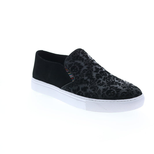 Robert Graham Athiri RG5561S Mens Black Suede Slip On Lifestyle Sneakers Shoes