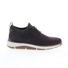 Rockport Lukah 2 Mens Brown Wide Leather Lace Up Lifestyle Sneakers Shoes