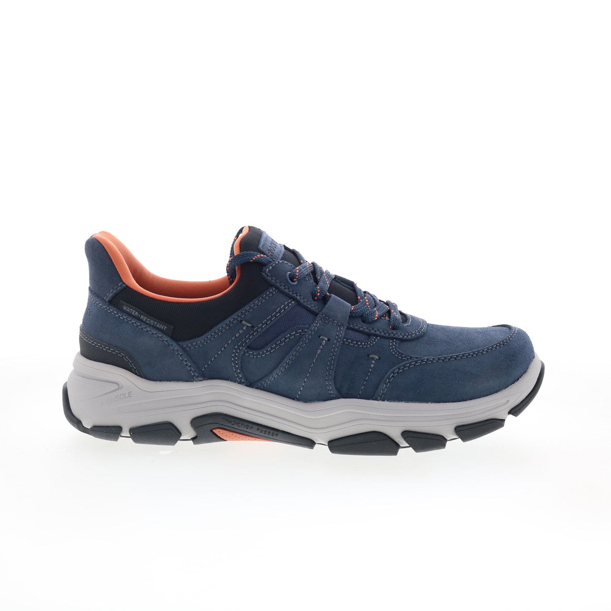 Rockport Rhett RMRHETT Mens Blue Extra Wide Suede Lifestyle Sneakers Shoes