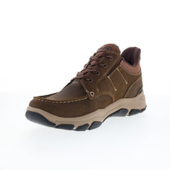 Rockport Ronan RMRONAN Mens Brown Leather Lace Up Lifestyle Sneakers Shoes