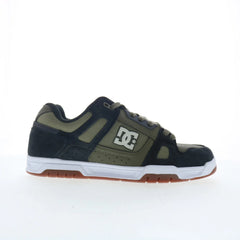 DC Stag 320188-ARO Mens Green Suede Lace Up Skate Inspired Sneakers Shoes