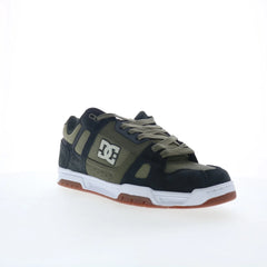 DC Stag 320188-ARO Mens Green Suede Lace Up Skate Inspired Sneakers Shoes