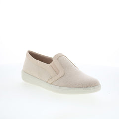 Trotters Alright T2101-137 Womens Beige Mesh Slip On Lifestyle Sneakers Shoes