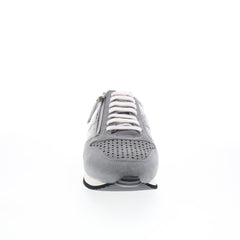 Trotters Infinity T2169-027 Womens Gray Wide Leather Lifestyle Sneakers Shoes