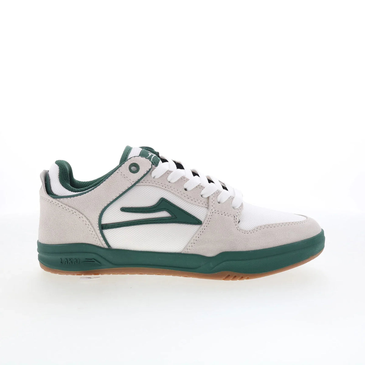 Lakai Telford Elite Mens White Suede Lace Up Skate Inspired Sneakers Shoes