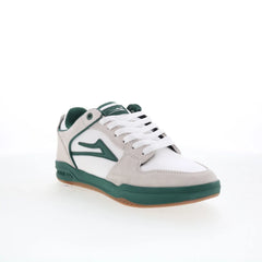 Lakai Telford Elite Mens White Suede Lace Up Skate Inspired Sneakers Shoes