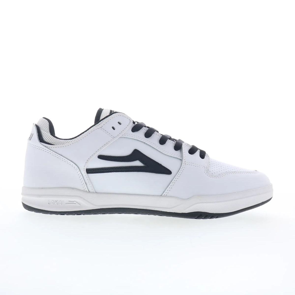 Lakai Telford Low Mens White Leather Lace Up Skate Inspired Sneakers Shoes