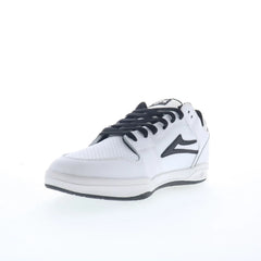 Lakai Telford Low Mens White Leather Lace Up Skate Inspired Sneakers Shoes