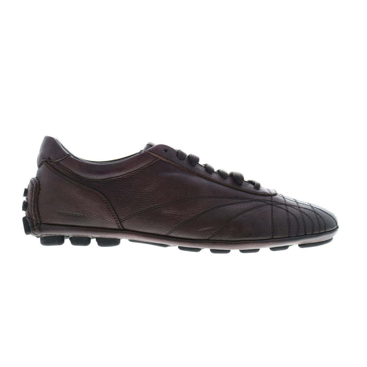 Di Bianco Olimpico Calfskin Mens Burgundy Leather Lifestyle Sneakers Shoes