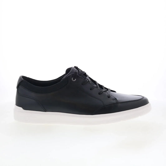 Rockport TM Court Blucher CJ1409 Mens Black Leather Lifestyle Sneakers Shoes