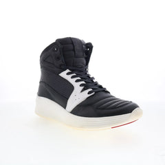 Pajar Tribeca 47088 Mens Black Leather Lace Up Lifestyle Sneakers Shoes