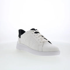 Rockport Tristen Lace Up Mens White Leather Lifestyle Sneakers Shoes