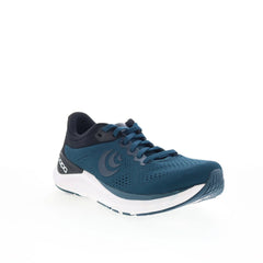 Topo UltraFly 4 M056 Mens Blue Wide Canvas Lace Up Athletic Running Shoes