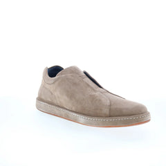 Di Bianco Umbro Mens Gray Suede Slip On Lifestyle Sneakers Shoes