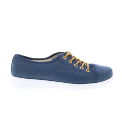 Hitchcock Emma W311 Womens Blue Extra Wide Canvas Lifestyle Sneakers Shoes
