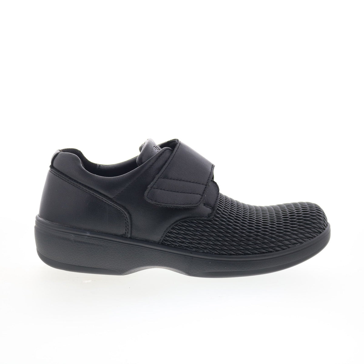 Propet Olivia WPRX25 Womens Black Leather Strap Lifestyle Sneakers Shoes