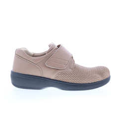Propet Olivia WPRX25 Womens Brown Wide Leather Strap Lifestyle Sneakers Shoes