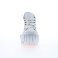 Diesel S-Hanami Mid W Womens White Leather Lifestyle Sneakers Shoes